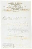 Document signed by Juan Bautista Ceballos as interim president of Mexico