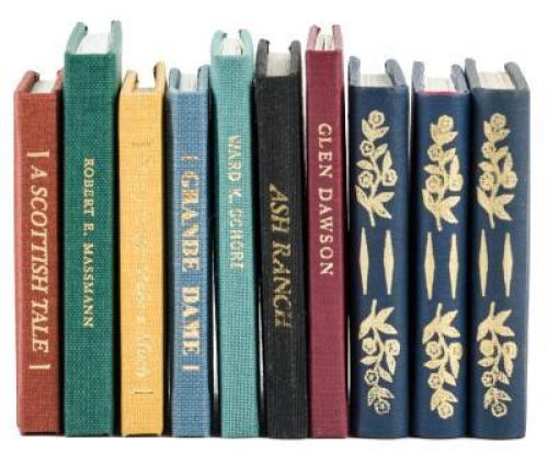 Ten volumes published by the Miniature Book Society