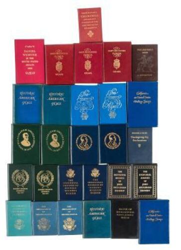 American history - Twenty-seven miniature volumes of American History by St. Onge
