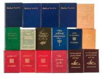 Miscellaneous miniature books by Achille J. St. Onge - Seventeen volumes, mostly literary works