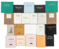 Twenty-two volumes from the Opuscula Press, many of a bibliophilic theme