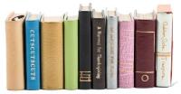 Ten miniature books from the Juniper Von Phitzer Press
