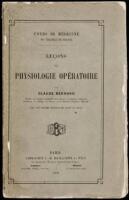 Le&ccedil;ons de physiologie op&eacute;ratoire