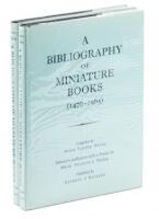 A Bibliography of Miniature Books (1470-1965). Two copies