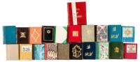 Twenty-one micro-miniature books from the Borrower's Press