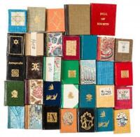 Thirty-three micro-miniature books from the Borrower's Press