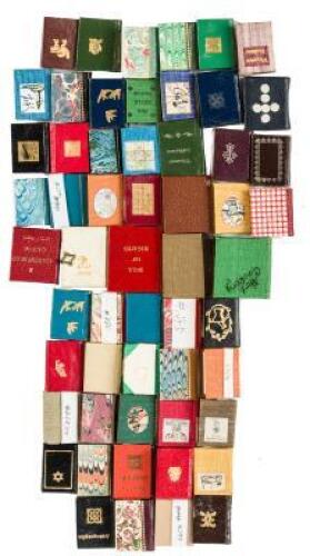 Fifty-six micro-miniature books from the Borrower's Press