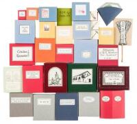 Forty-five miniature books from REM Miniatures.