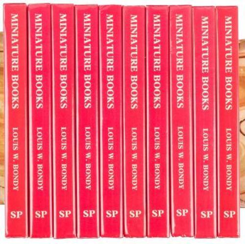 Miniature Books, Their History From the Beginnings to the Present Day - 10 copies