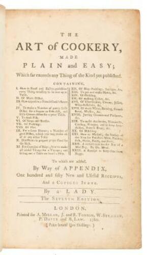 The Art of Cookery Made Plain and Easy; Which Far Exceeds Any Thing of the Kind Yet Published