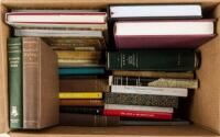 Shelf of books about books and other reference books