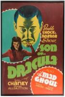 Son of Dracula [&] The Mad Ghoul - hand-colored poster