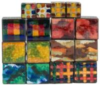 Eight pair of bookends for miniature books