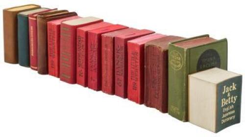 Collection of forty-seven miniature dictionaries