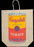 Campbell's Tomato Soup Can - Screenprint on a shopping bag from the Institute of Contemporary Art, Boston