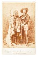 Cabinet card photograph of Buffalo Bill and Sitting Bull