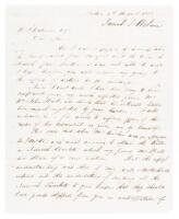 Letter from Josiah L. Wetmore in London, to William S. Wetmore in Canton, regarding business matters in relation to the sale and shipment of Norwich Camlets to China