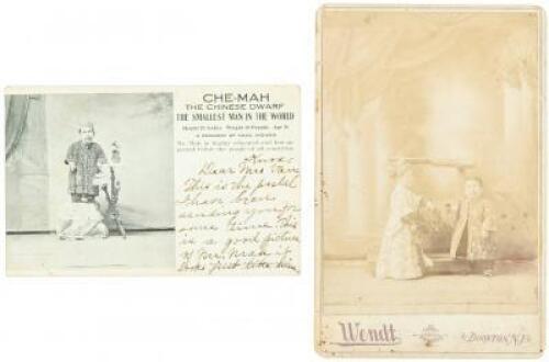 Signed photo of P.T. Barnum&rsquo;s famous &ldquo;Chinese Dwarf"