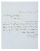 1856 letter, Ames gun for a Spanish Captain In Havana