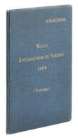 Meine Gronlandreise im Sommer 1906 (Vortag) [My Trip to Greenland in the Summer of 1906] - typed and corrected manuscript in German