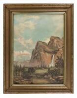 Oil painting of Yosemite