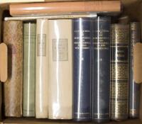 Small shelf of books in German on the South Pacific