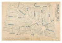 Berkeley Park Contra Costa County, Cal. Scale: 1 inch - 100 feet