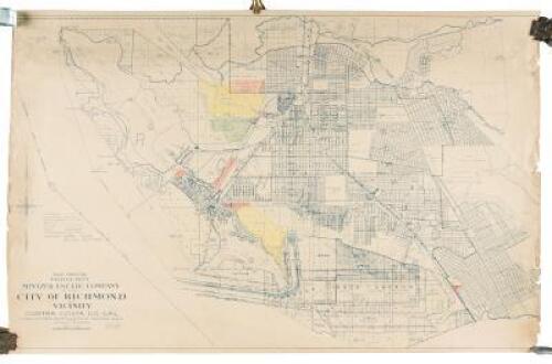 Map Showing Property of Mintzer Estate Company in the City of Richmond and Vicinity Contra Costa Co. Cal. Compiled from Private & Official Records, Maps and Actual Surveys