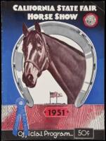 California State Fair Horse Show 1951. Official Program (wrapper title)