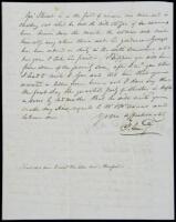 Autograph Letter, signed, to his son discussing his work for the Baltimore & Ohio Railroad