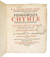 Fundamenta Chymiae Dogmatico-Rationalis & Experimentalis...