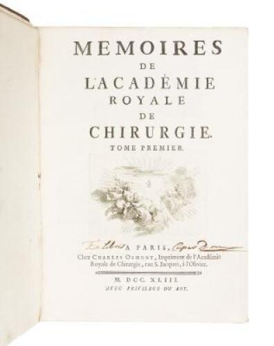 M&eacute;moires de l&rsquo;Acad&eacute;mie Royale de Chirurgie