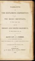 Narrative of the Exploring Expedition to the Rocky Mountains in the Year 1842, and to Oregon and North California in the Years 1843-'44