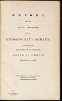 Report from the Select Committee on the Hudson's Bay Company; Together with the Proceedings of the Committee, Minutes of Evidence, Appendix and Index