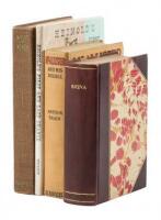 Four volumes signed by Jack London's daughter, Becky London