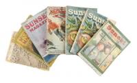 Seven magazines featuring the work of Jack London