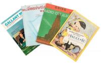 Collection of vintage illustrated sheet music