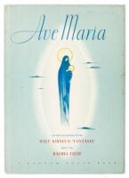 Ave Maria. An Interpretation from Walt Disney's "Fantasia" Inspired by the Music of Franz Schubert, lyrics By Rachel Field - signed by Walt Disney
