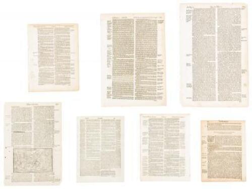 Leaves from seven early works printed in England