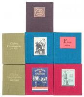 Seven miniature books published by Robert C. Bradbury