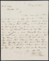 Autograph Letter, signed, regarding land holdings in Illinois