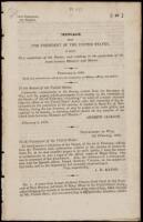 Message from the President of the United States, in Reply to a resolution of the Senate, and relating to the protection of the trade between Missouri and Mexico. February 8, 1830. Read, and ordered to be referred to the Committee on Military Affairs, and 