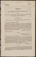 Message from the President of the United States, in Reply to a resolution of the Senate, and relating to the protection of the trade between Missouri and Mexico. February 8, 1830. Read, and ordered to be referred to the Committee on Military Affairs, and 