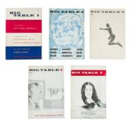 The Big Table, Nos. 1-5, complete - No. 3 signed by Allen Ginsberg
