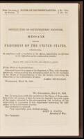 Difficulties on Southwestern Frontier. Message from the President of the United States, Communicating, In compliance with a resolution of the House, information in reference to the difficulties on the southwestern frontier. 36th Congress, 1st Session. Ex.