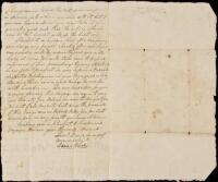 Autograph Letter, signed, regarding trade in the British West Indies following the War of 1812