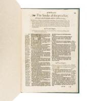 The booke of the preacher, otherwyse called Ecclesiastes, which is Solomon the king [and] The Ballet of Ballets of Solomon, called in Latine, Canticum Canticorum