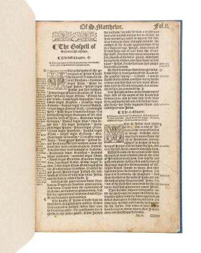 The Gospell of Sayncte Mathewe - from the Great Bible of 1566