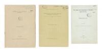 Three early 20th century offprints of genetics papers by R.R. Gates, presentation copies