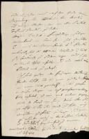 Autograph Letter, signed, to explorer Alexander Philipp Maximilian zu Wied-Neuwied